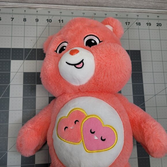 Care Bears Love A Lot Bear Basic Fun Stuffed Plush‎ Toy Pink Hearts 14" 2020 - Picture 6 of 10